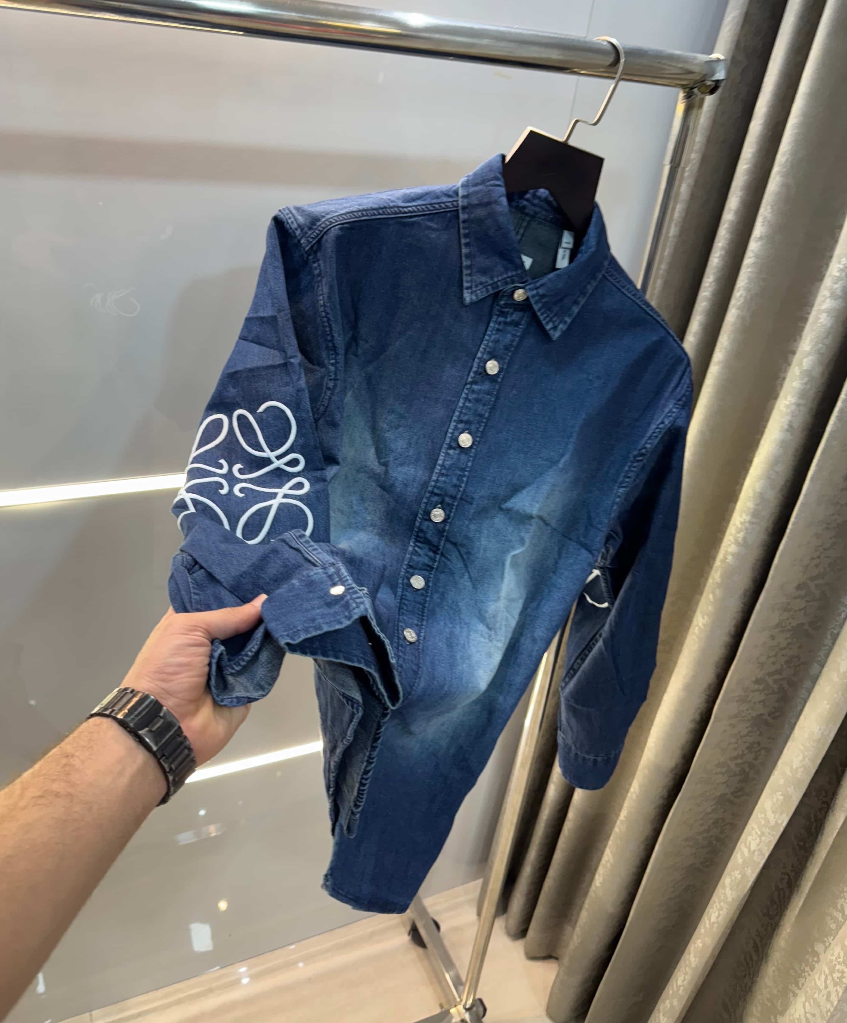 1o_3we Blue Designer Imported Denim Jacket Main image