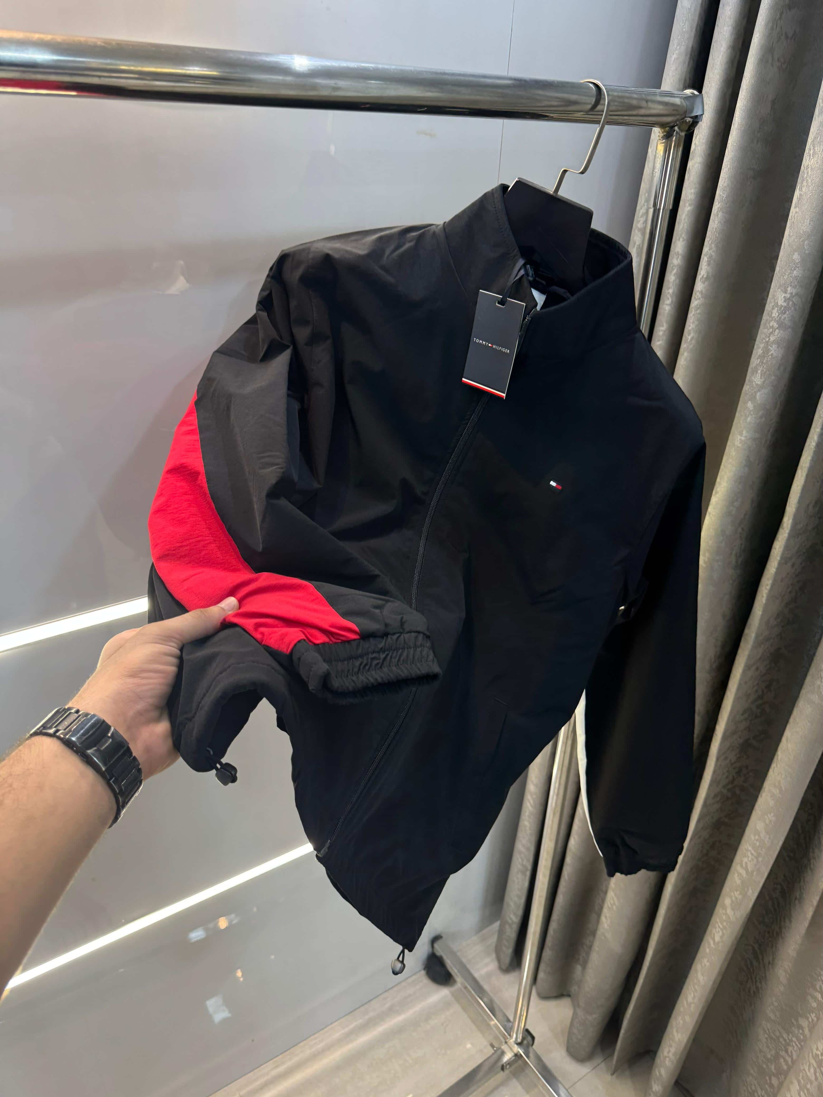 Tomm y Hilfiger Black Imported Premium Bomber Jacket Secondary image