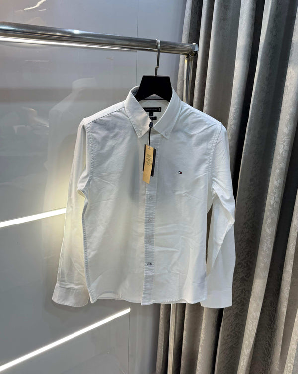 Tomm y Hilfiger White back embroidery Premium Shirt