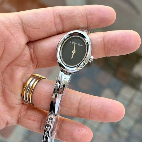 CK LADIES_SILVER-BLACK