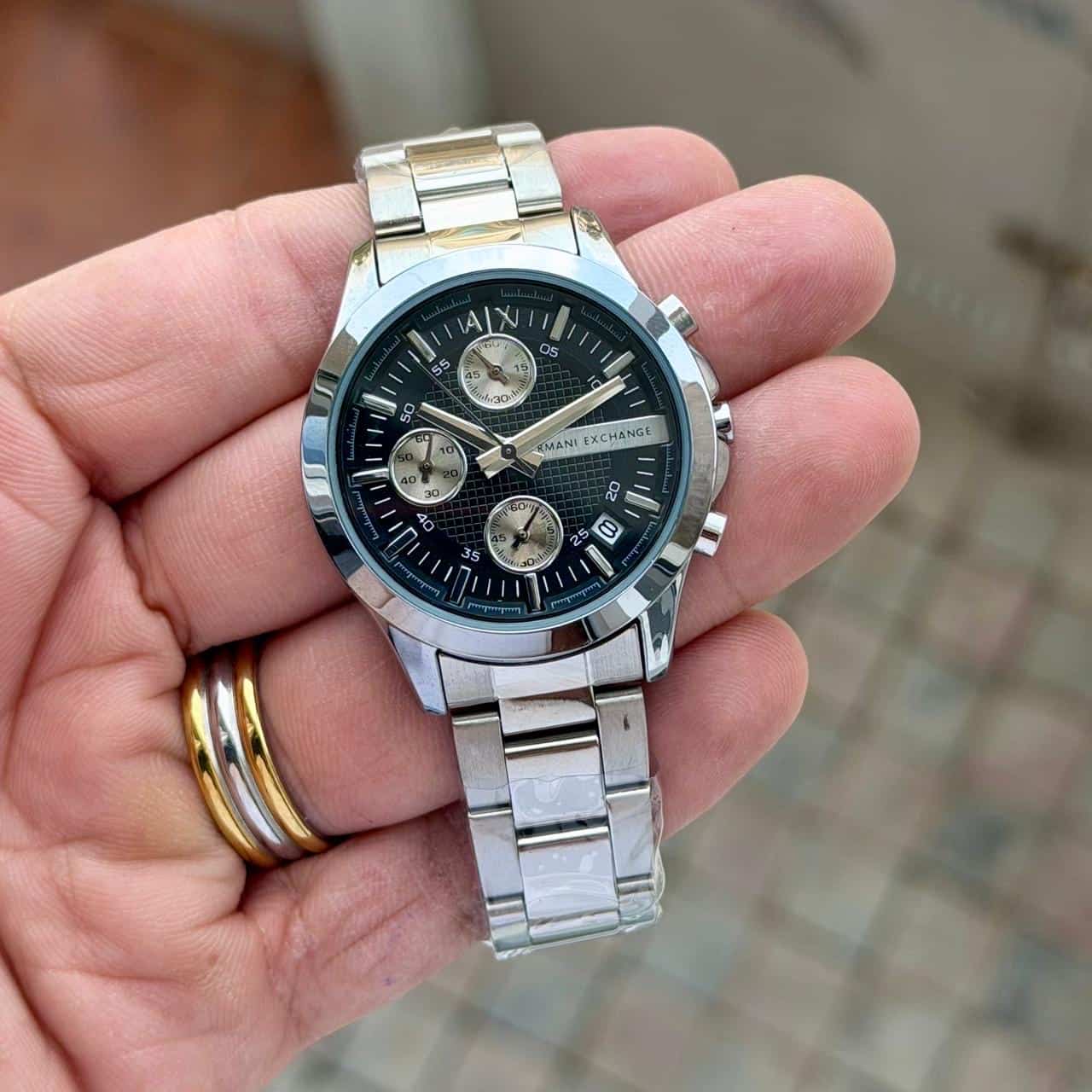 ARmaNI_LADIES_SILVER-BLACK