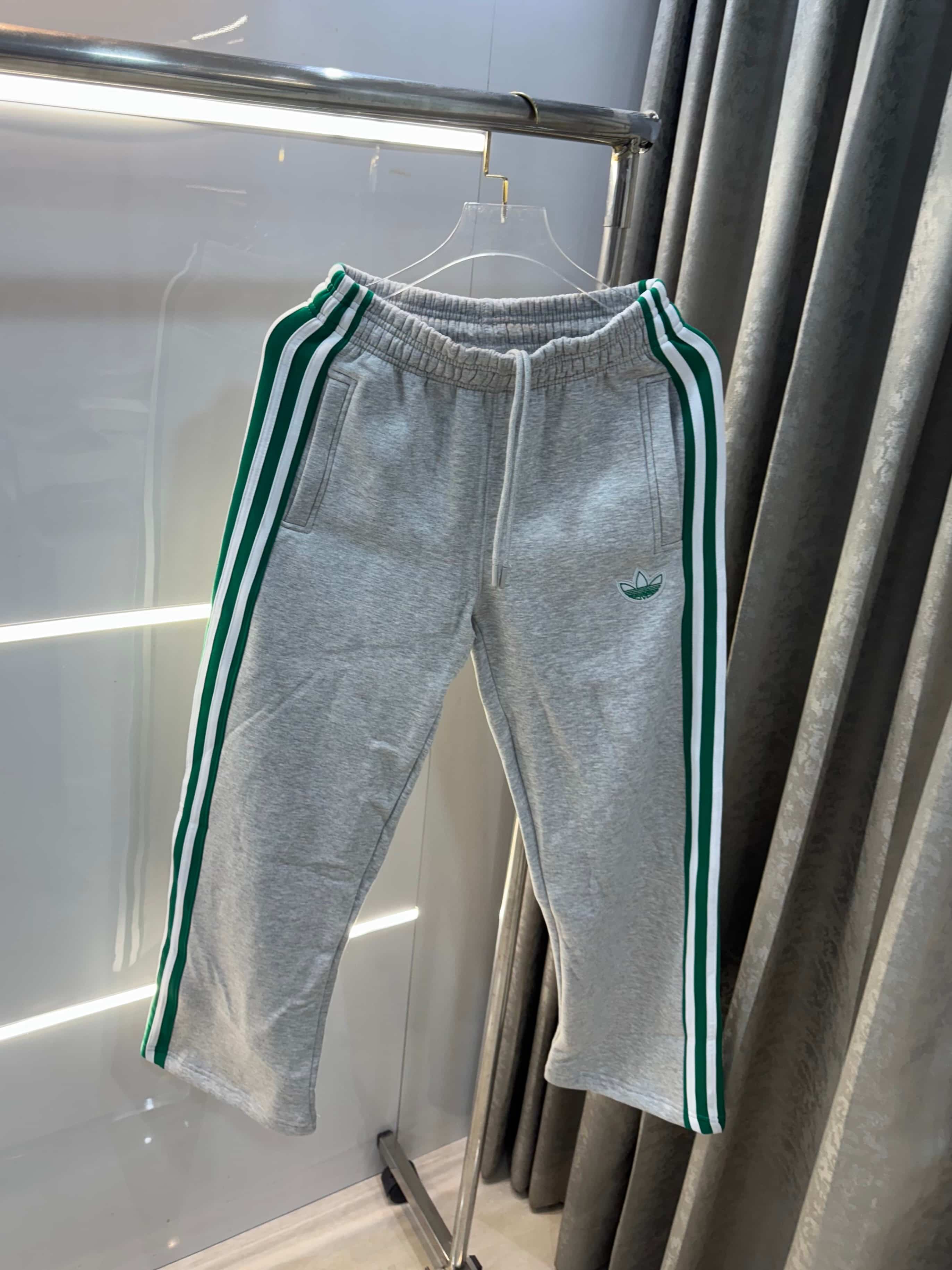 Adida s Grey Embroidery Logo Imported TrackPant