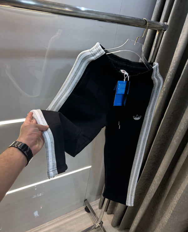 Adida s Black Embroidery Logo Imported TrackPant