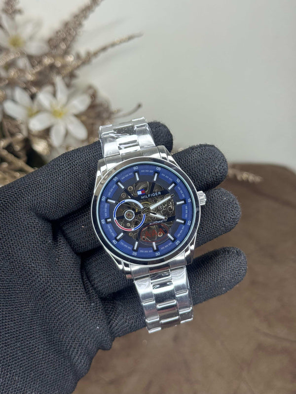 Tommy hilfige r Silver Blue Premium Watch