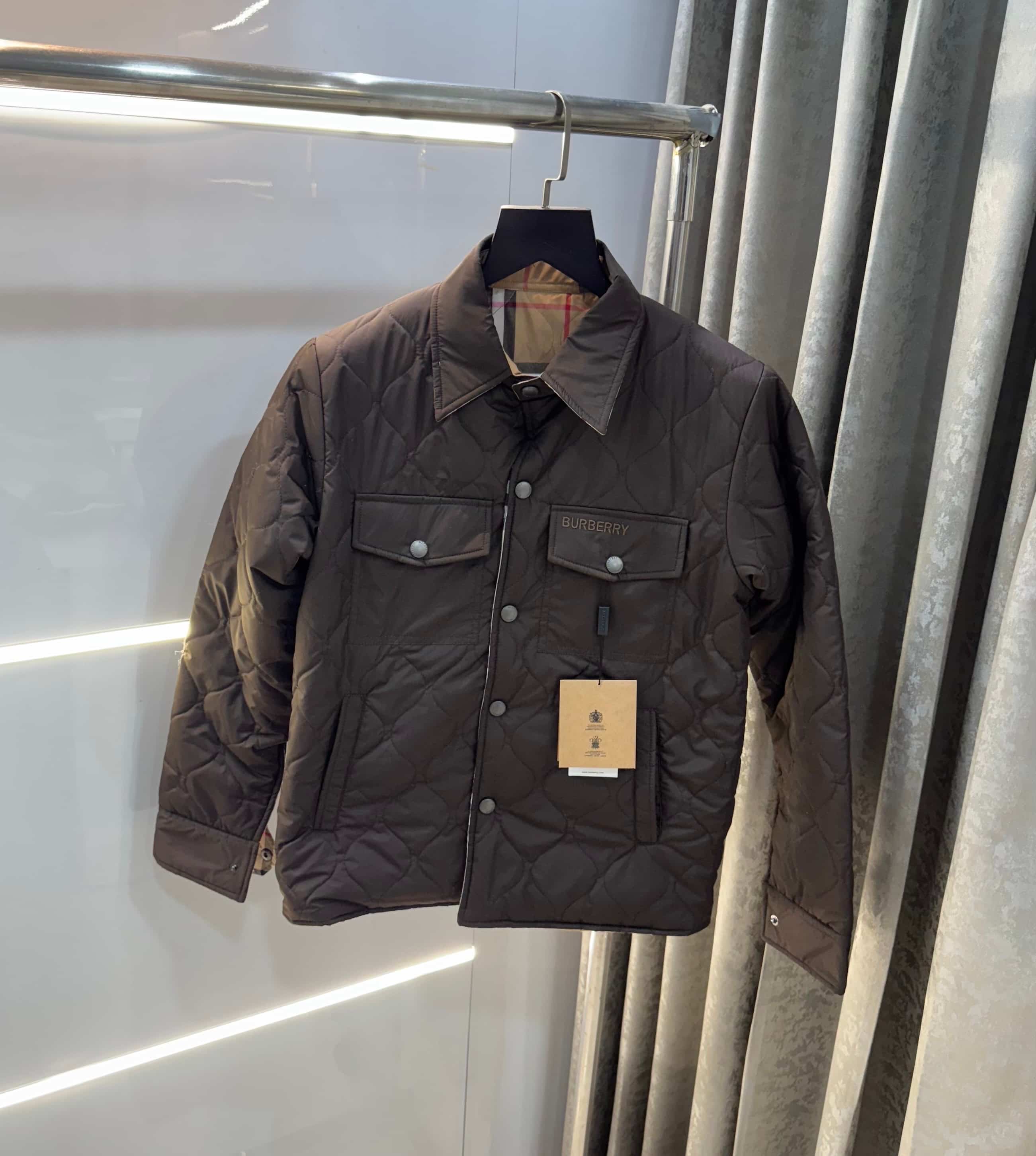 Burberr y Brown Reversible Imported Puffer Jacket 2 in1 Main image