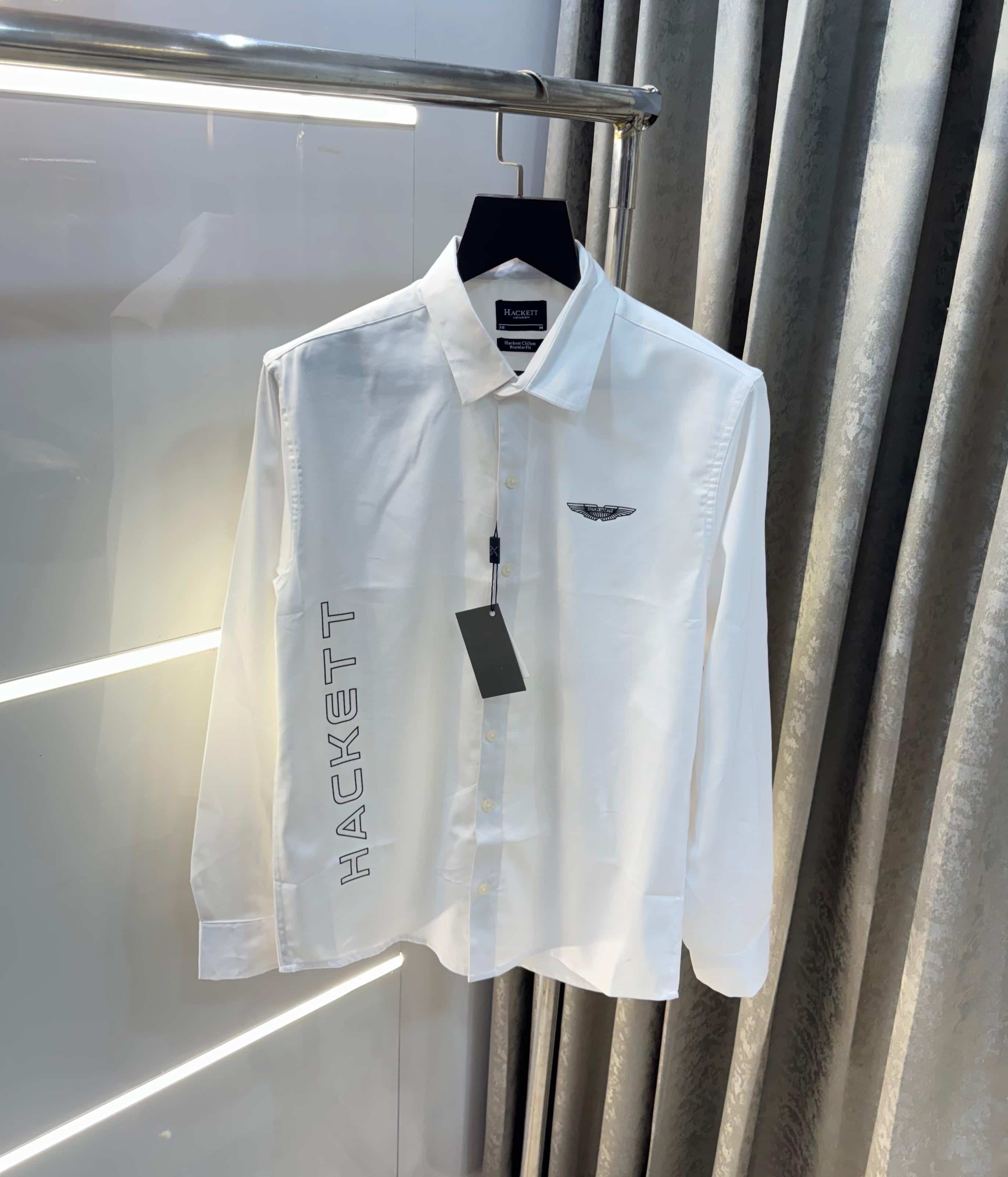 Hacket Londo n wahit  Logo Print Premium Shirt