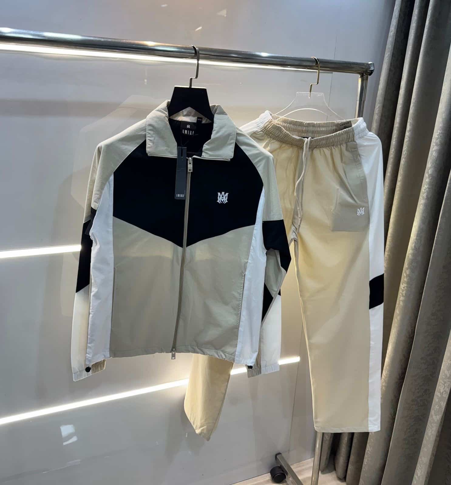 Amir i Beige Back Print Imported Tracksuit