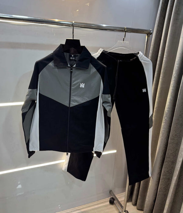 Amir i Black Back Print Imported Tracksuit