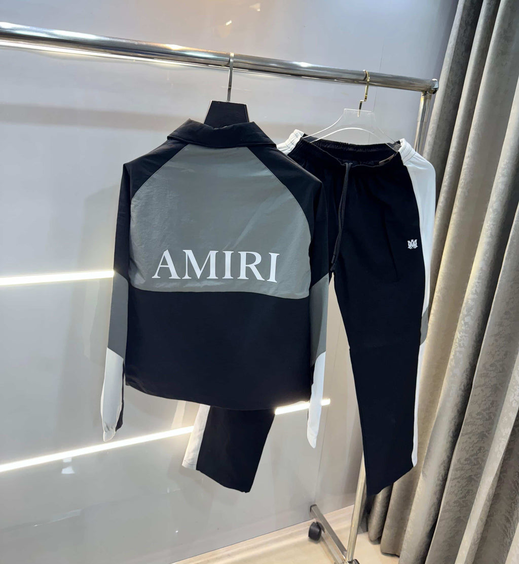 Amir i Black Back Print Imported Tracksuit