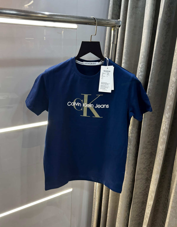 Calvin  Klein petrol blue  Logo Print Premium T-Shirt