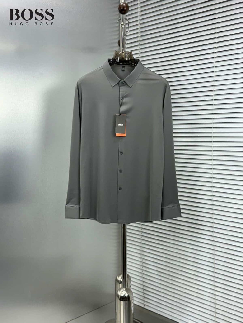 HUgo  BosS.. dark grey Premium Imported Shirt