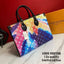 Louis Vuitton on the go colourful bag 31