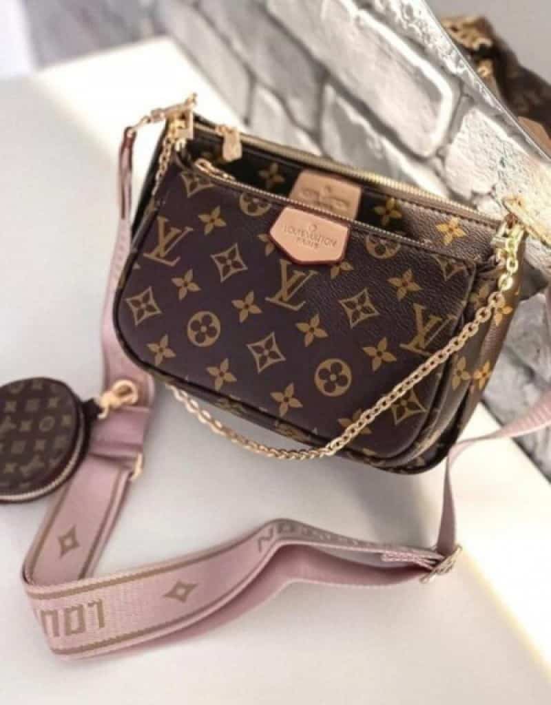 Loui_s Vuittonn Pochette Bag Pink BOX 115