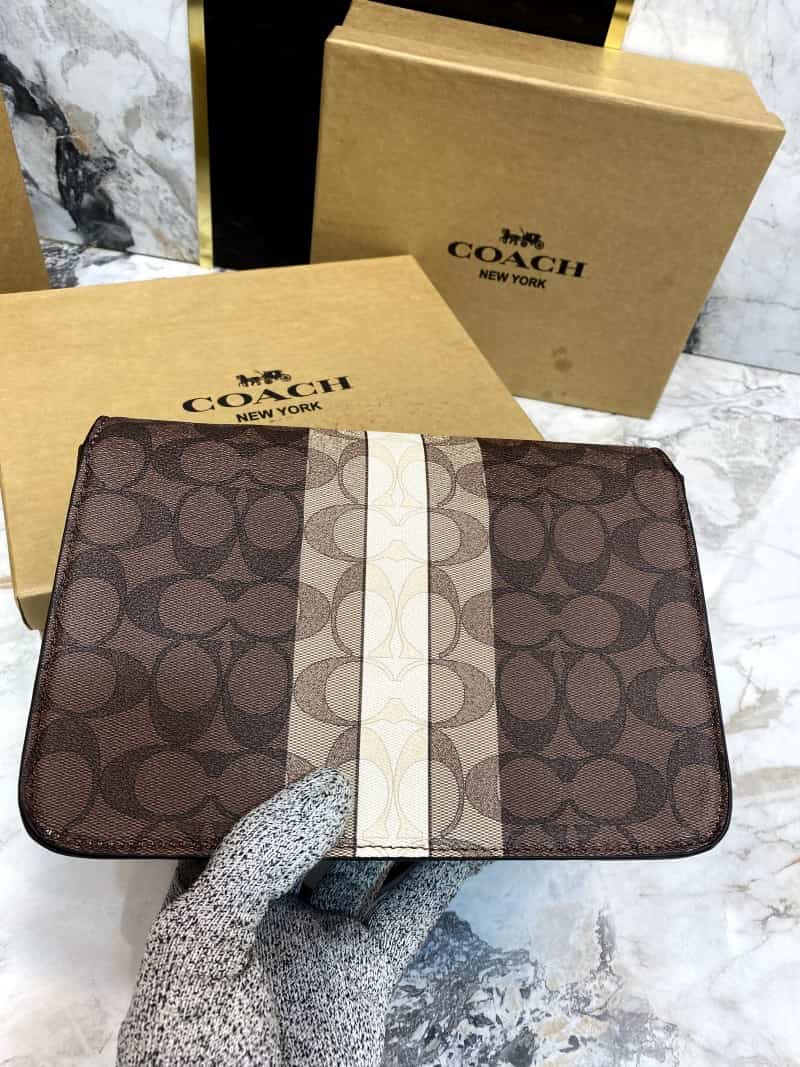 COAC_H Signature Fold-over Cross Body Bag with Box 604