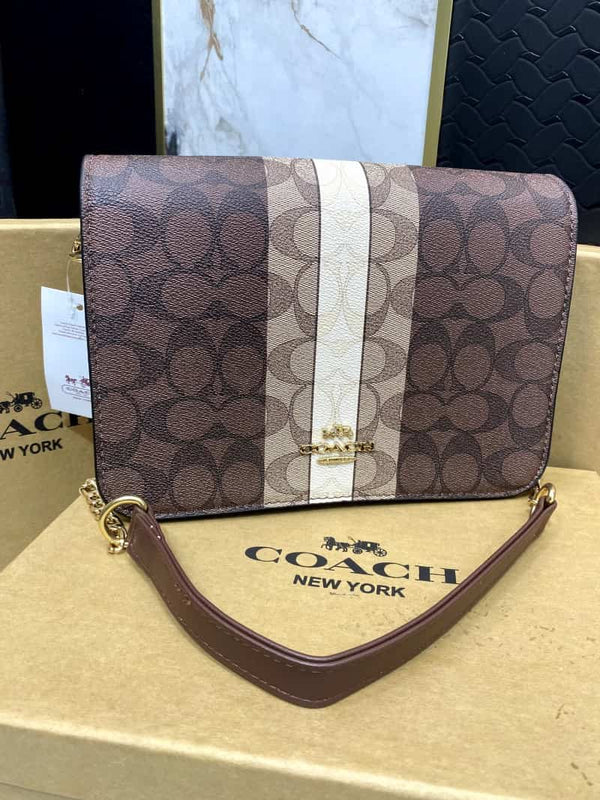 COAC_H Signature Fold-over Cross Body Bag with Box 604