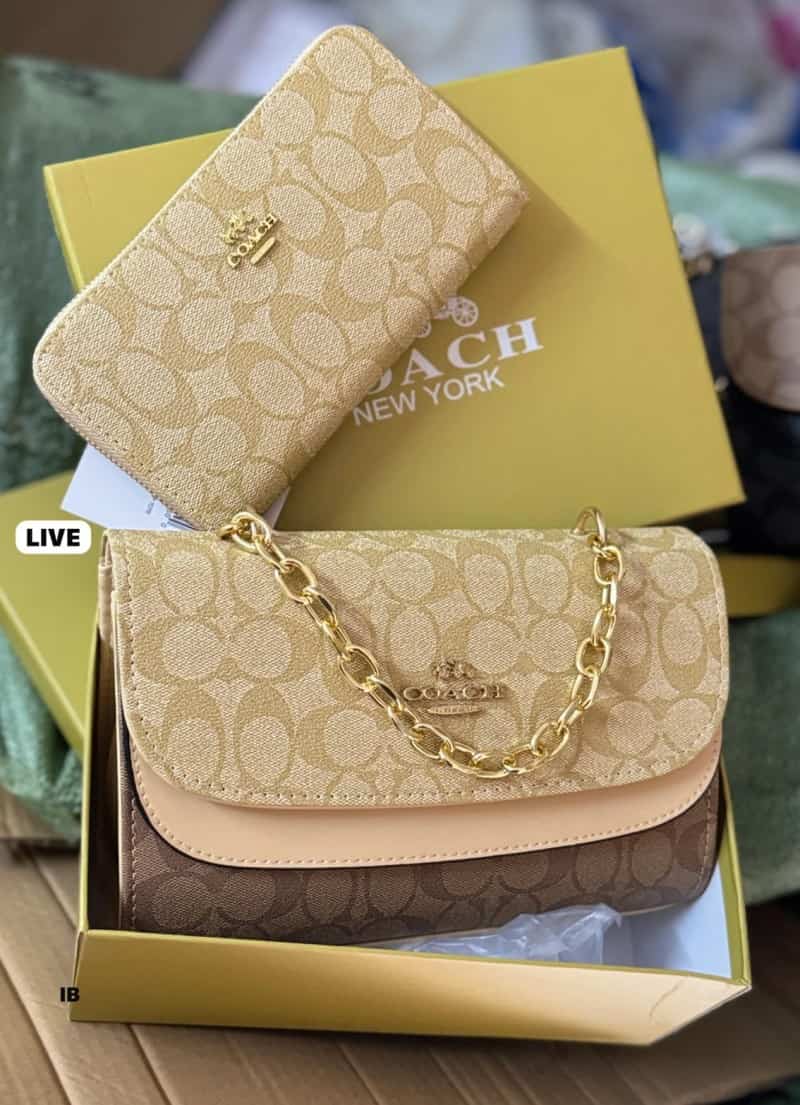 COACH_Monogram_SlingBag_with_Wallet_With_Box_740