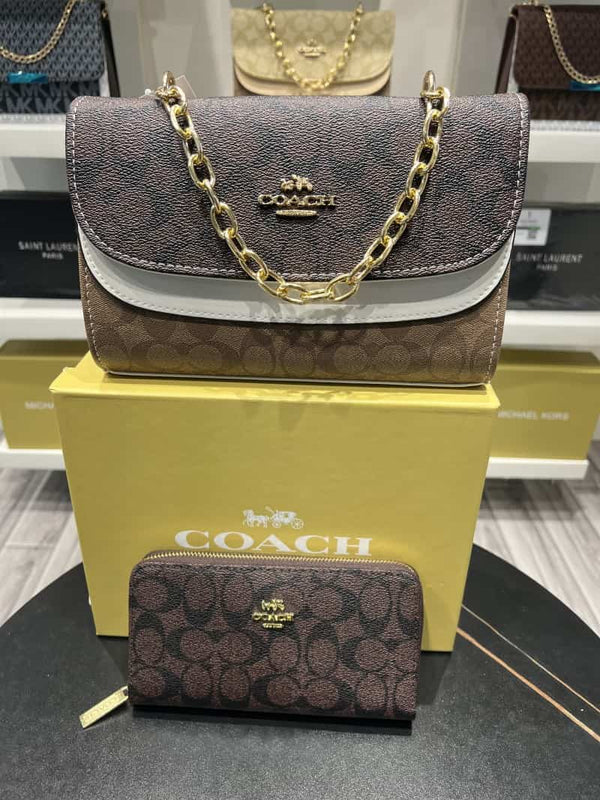 COACH_Monogram_SlingBag_with_Wallet_With_Box_739