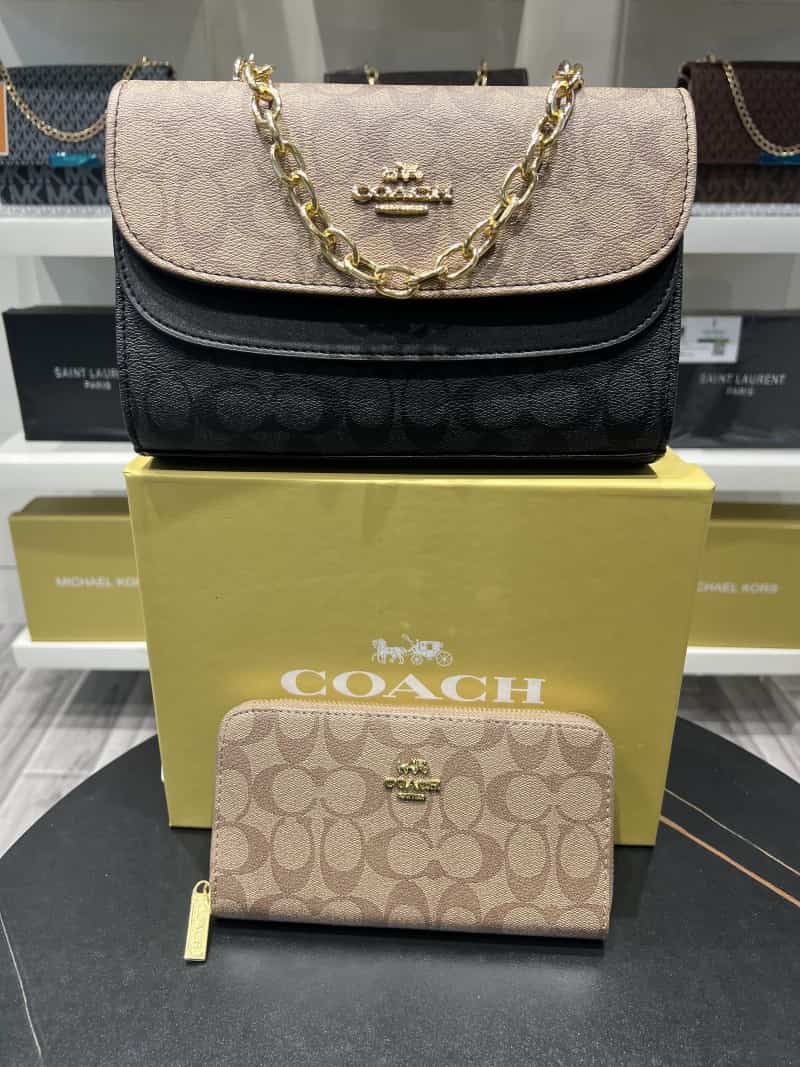 COACH_Monogram_SlingBag_with_Wallet_With_Box_741