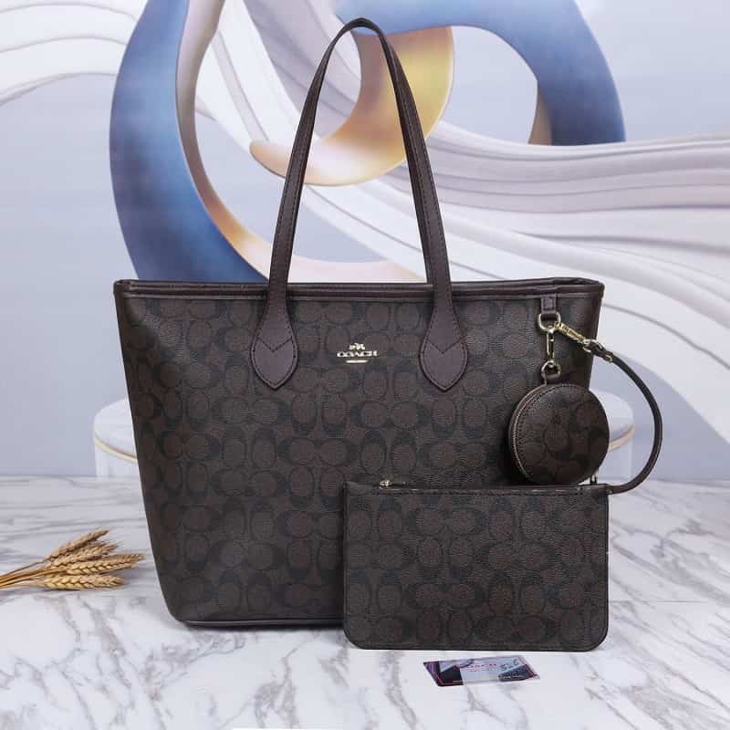 COACH_Signature_3pcs_Tote_Bag_830