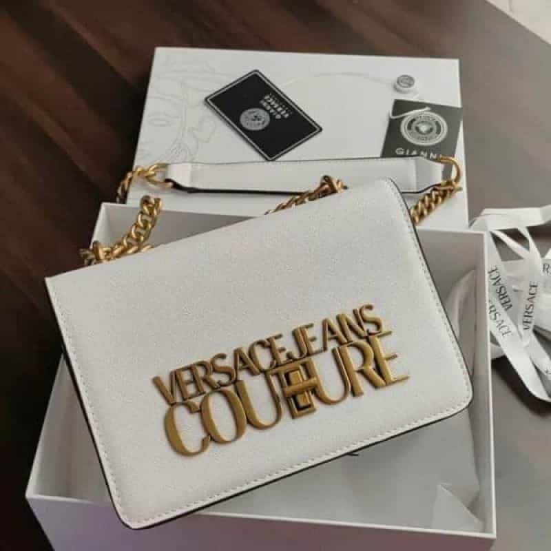 VERSACE JEANS COUTURE stylish Foldover Sling Bag with Brand Box 843