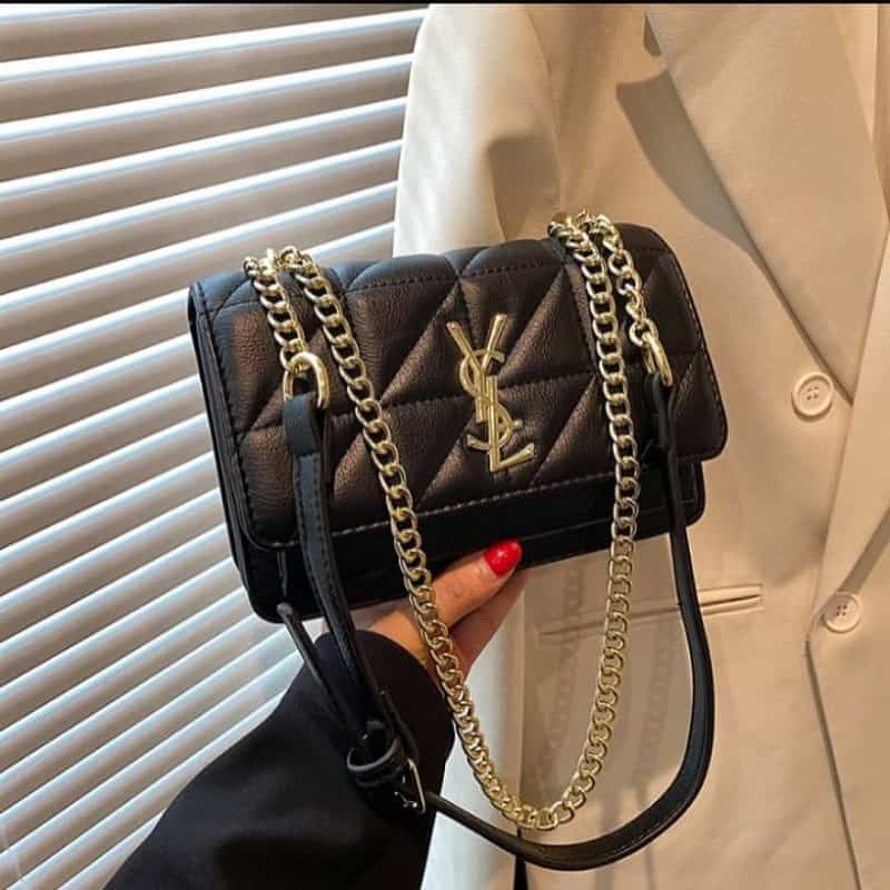 YSL Premium Sling Bag (Black) With Double Box 855