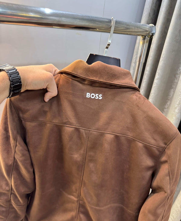 Hugo bos s Tan  Imported Sweado Bomber Jacket