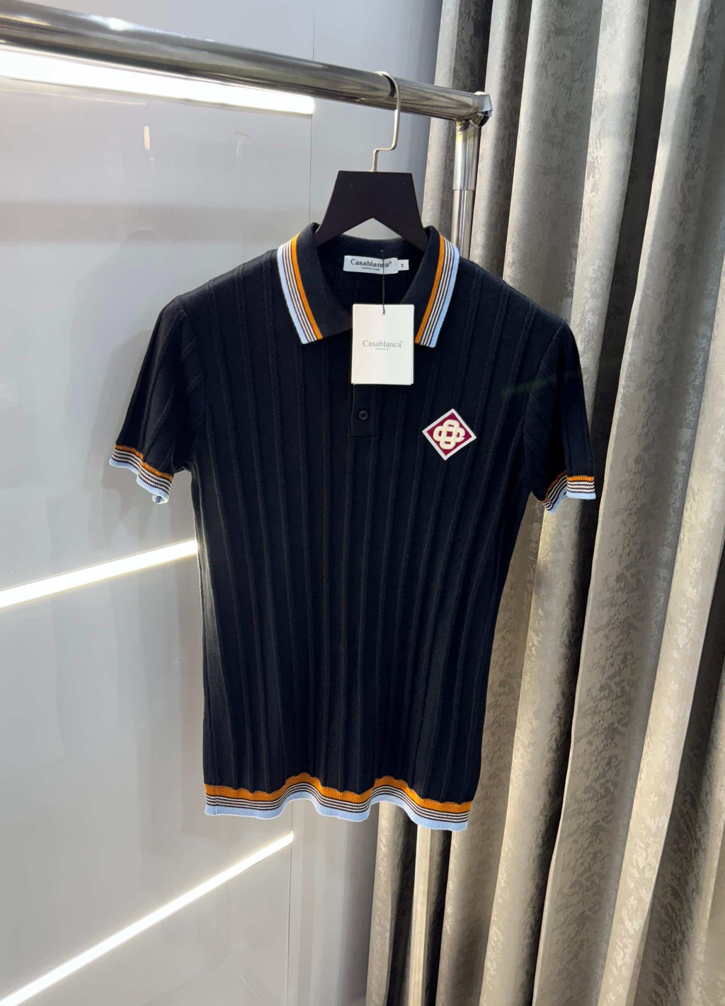 Casablanc a Black Logo Print Imported T-Shirt