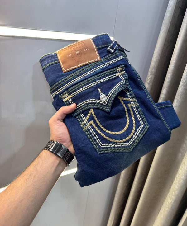 True Religio n greenish Imported Premium Boot Cut Denim