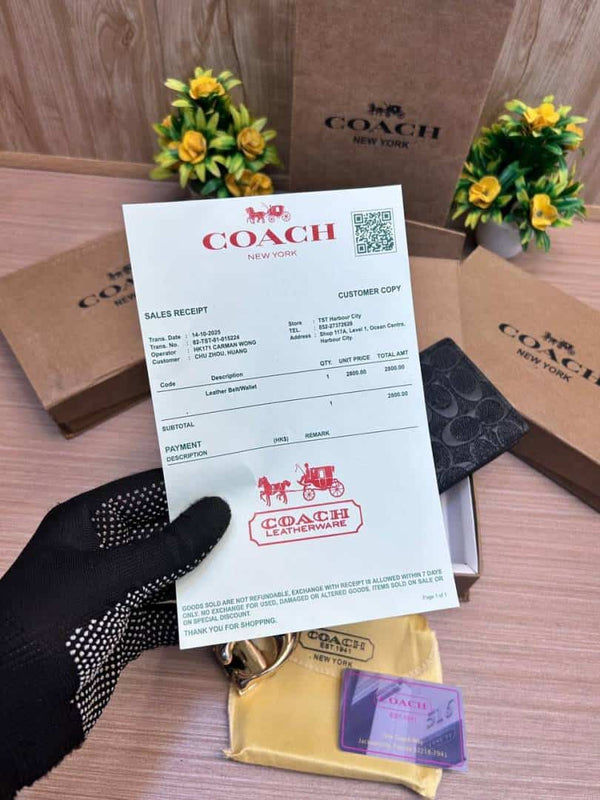 COACH_2_Buckle_Belt_&_wallet_Combo_C429