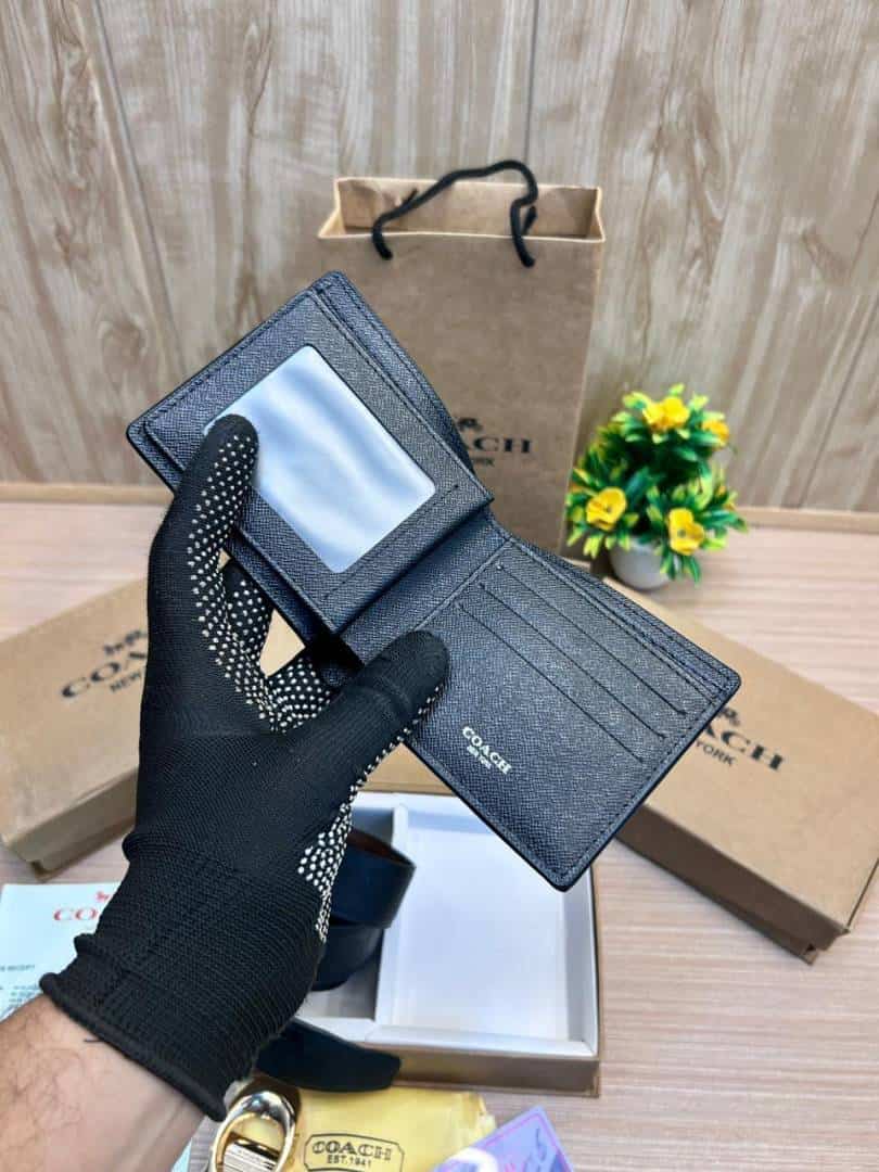 COACH_2_Buckle_Belt_&_wallet_Combo_C429