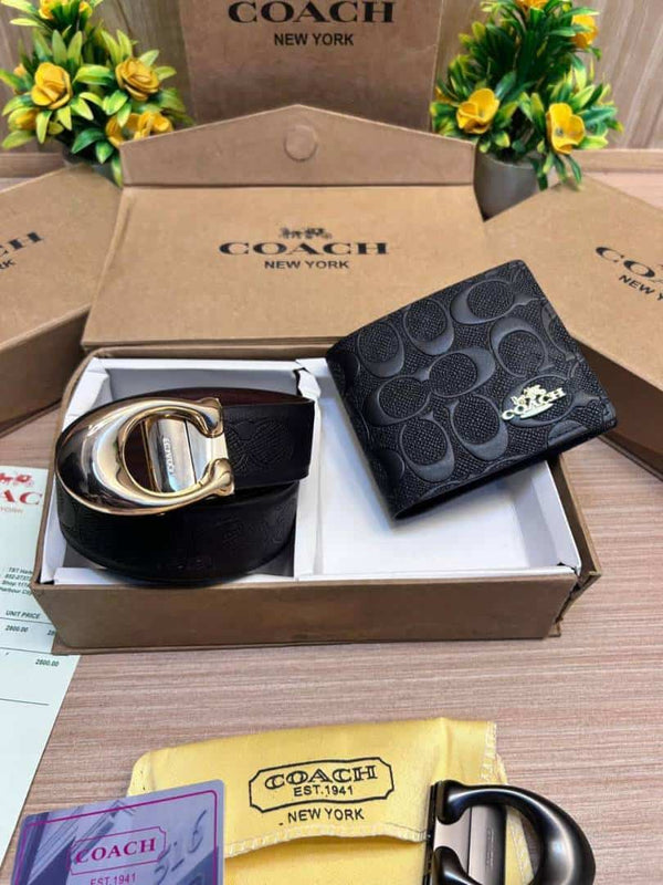 COACH_2_Buckle_Belt_&_wallet_Combo_C428