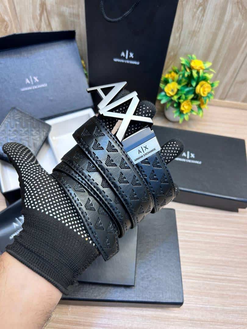 AIX_2 Buckle Belt & wallet Combo C426