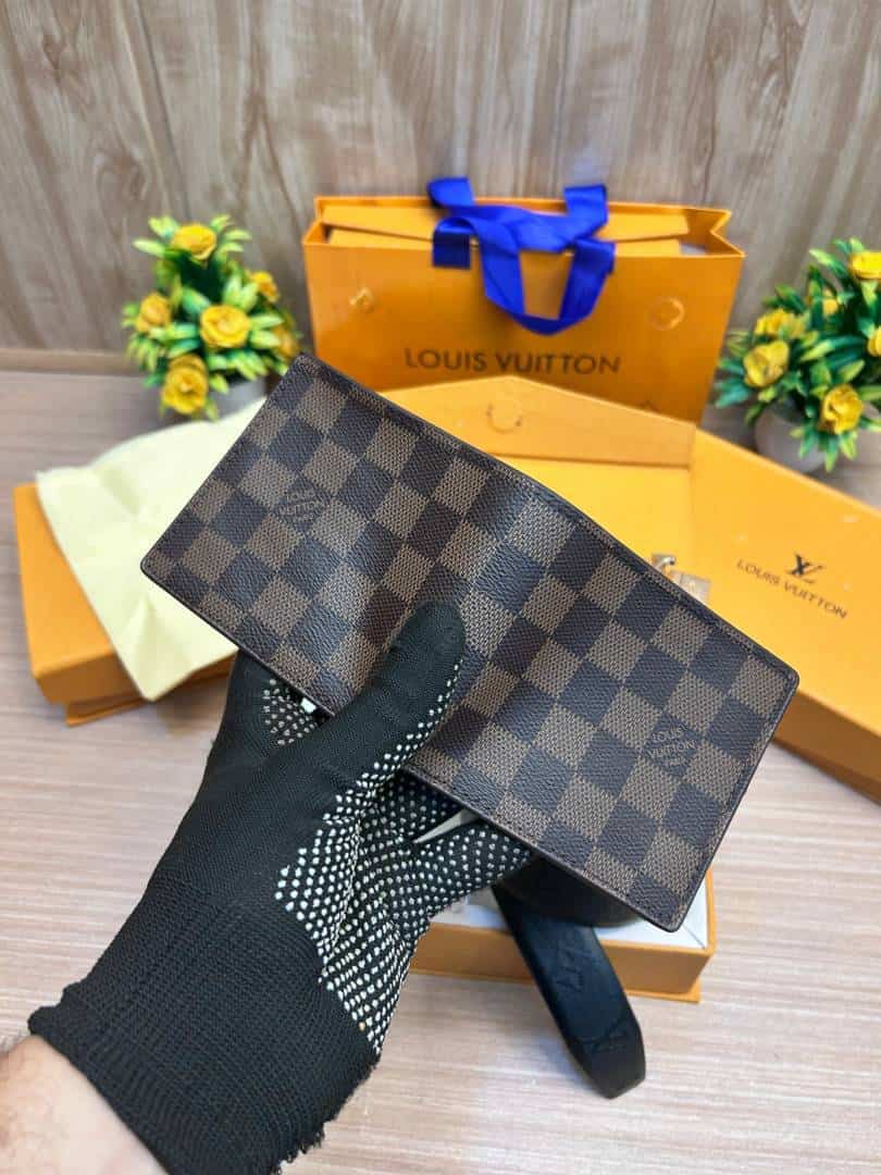 LOUIS_VUITTON_2 Buckle Belt & wallet Combo C427