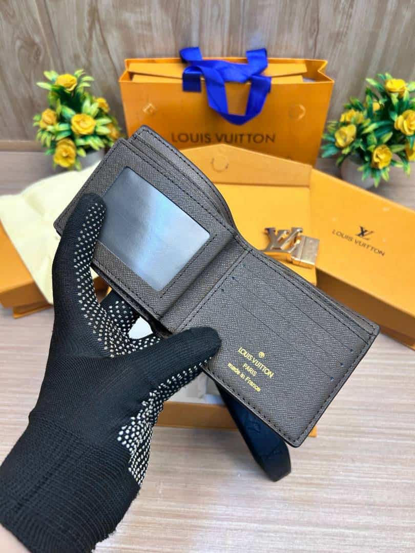 LOUIS_VUITTON_2 Buckle Belt & wallet Combo C427