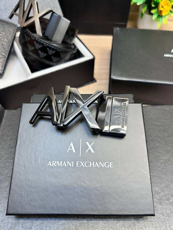 AIX_2 Buckle Belt & wallet Combo C426