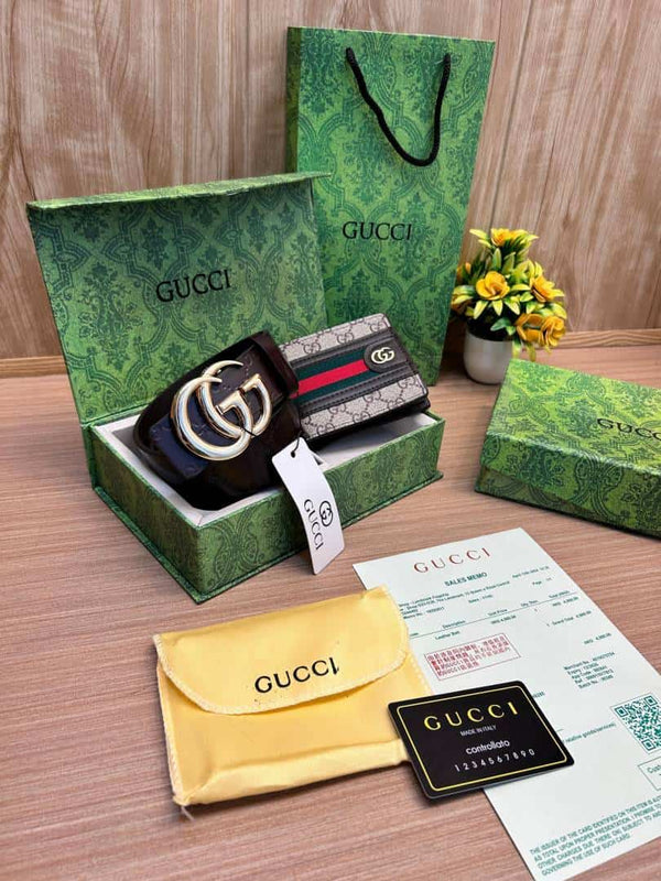 GUCCI_Premium_Belt_&_wallet_Combo_C423