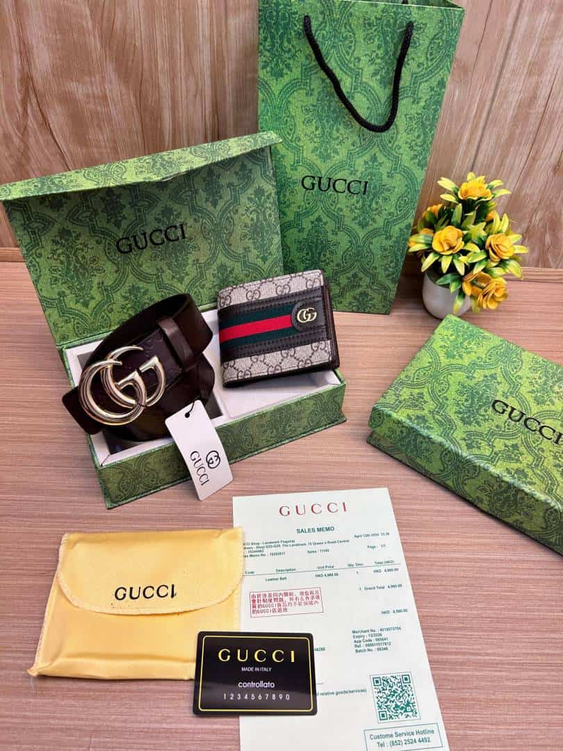 GUCCI_Premium_Belt_&_wallet_Combo_C423