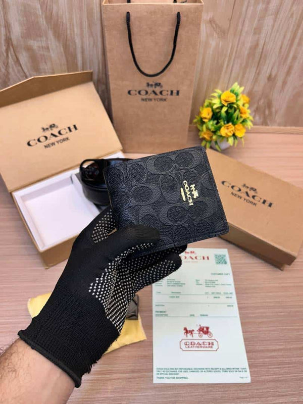 COACH_2_Buckle_Belt_&_wallet_Combo_C416