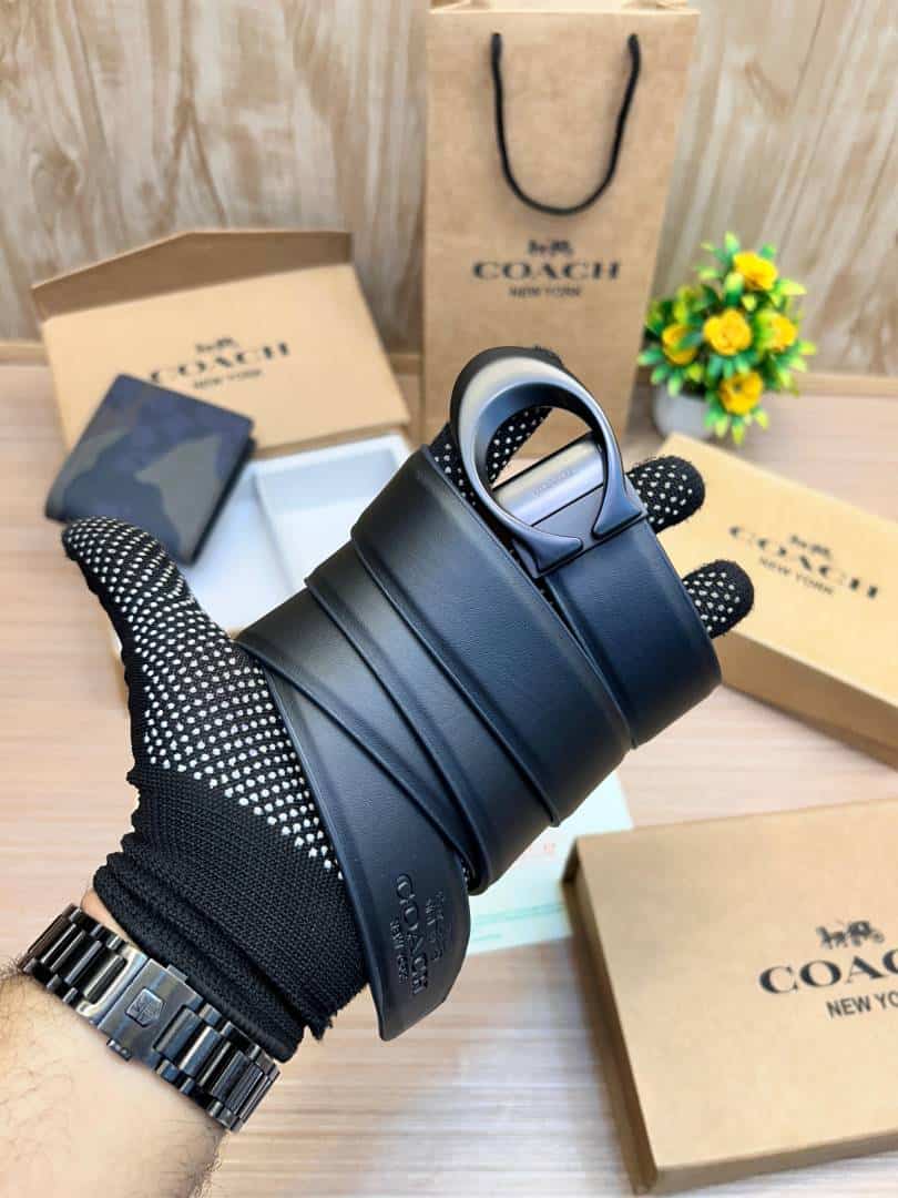COACH_2_Buckle_Belt_&_wallet_Combo_C414