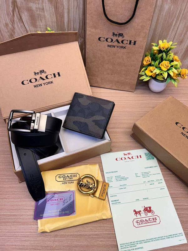COACH_2_Buckle_Belt_&_wallet_Combo_C412