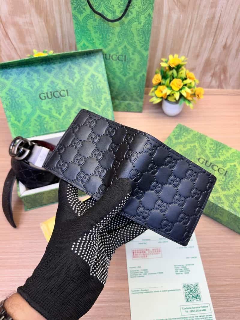 GUCCI_2_Buckle_Belt_&_wallet_Combo_C411