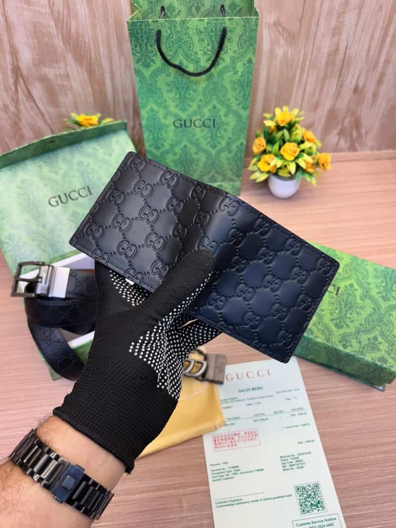 GUCCI_2_Buckle_Belt_&_wallet_Combo_C410