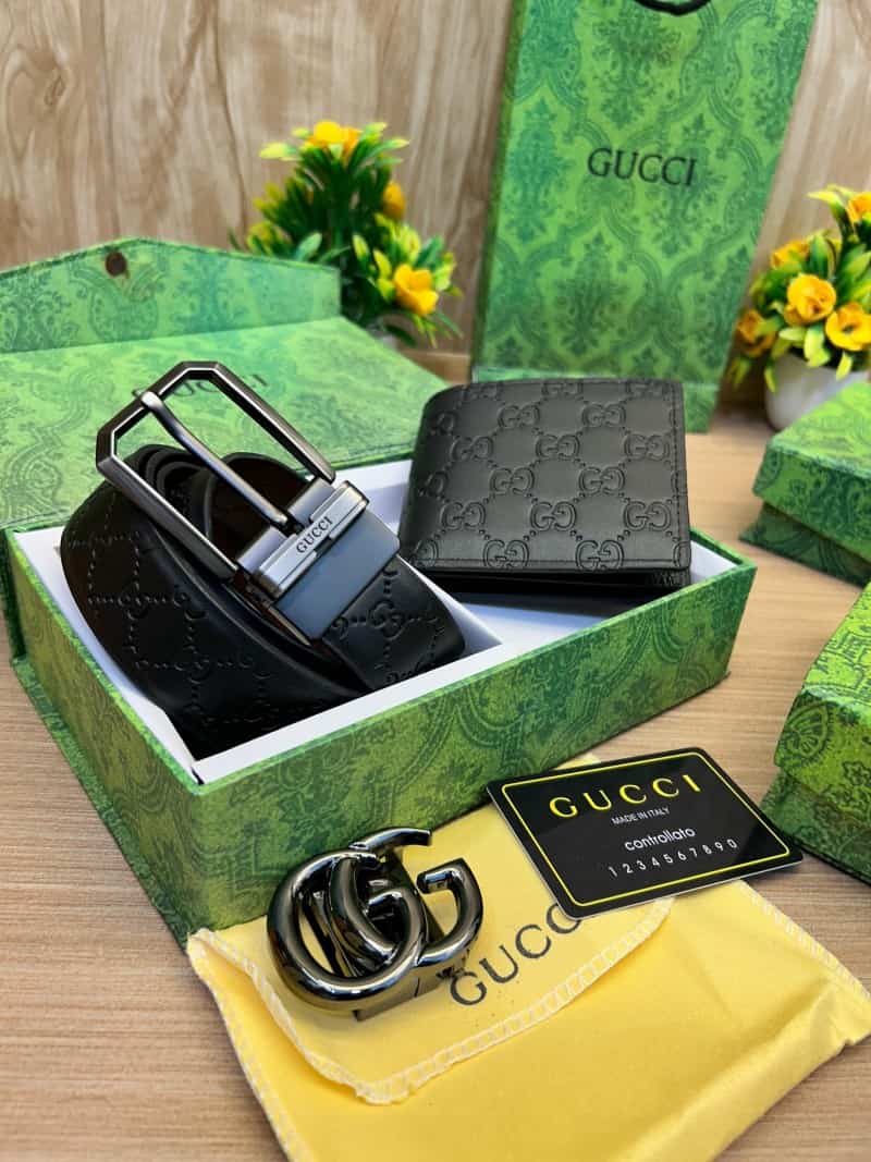 GUCCI_2_Buckle_Belt_&_wallet_Combo_C399