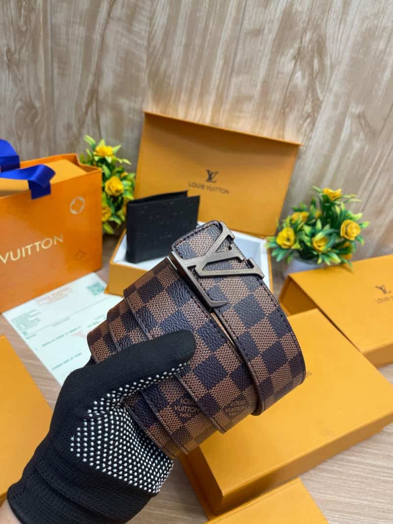 LOUIS_VUITTON Premium_Belt_&_wallet_Combo_C389