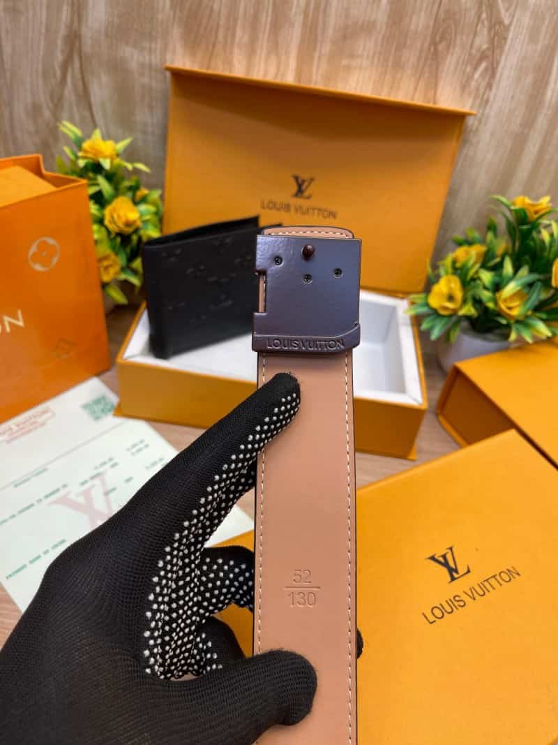 LOUIS_VUITTON Premium_Belt_&_wallet_Combo_C390