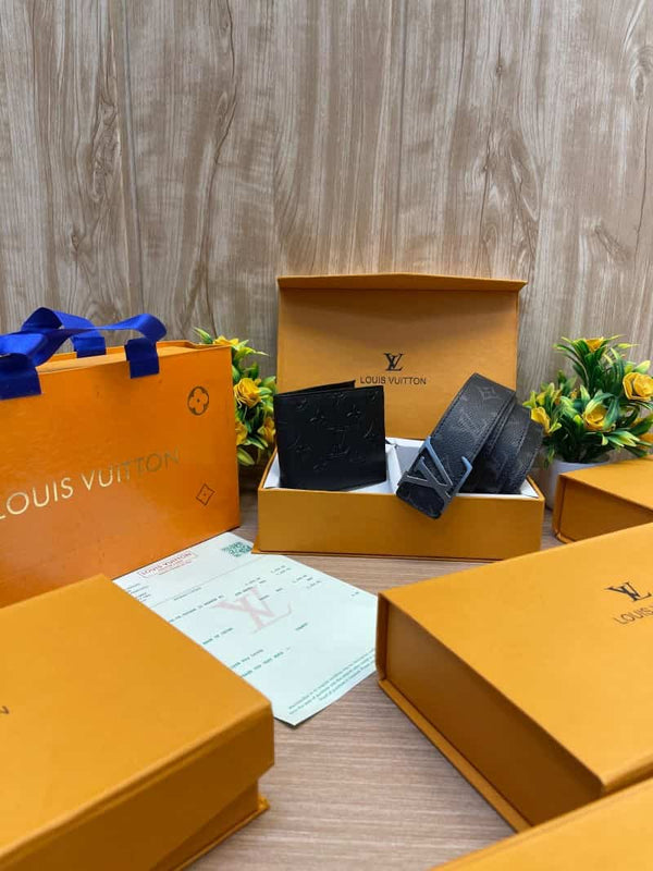 LOUIS_VUITTON Premium_Belt_&_wallet_Combo_C387
