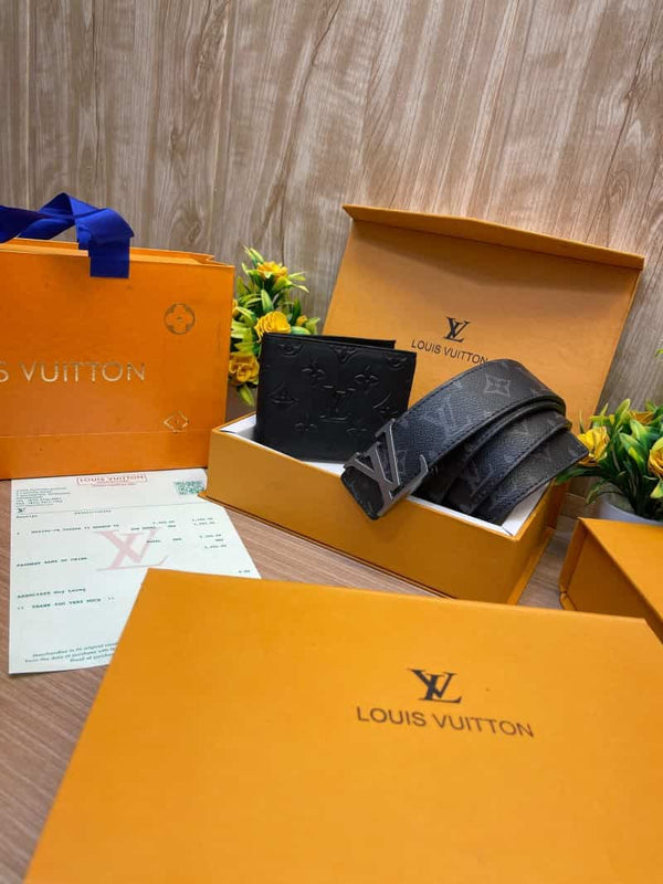 LOUIS_VUITTON Premium_Belt_&_wallet_Combo_C387