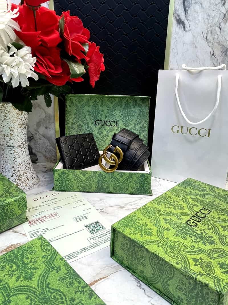 GUCCI_Premium_Belt_&_Wallet_Combo_C372