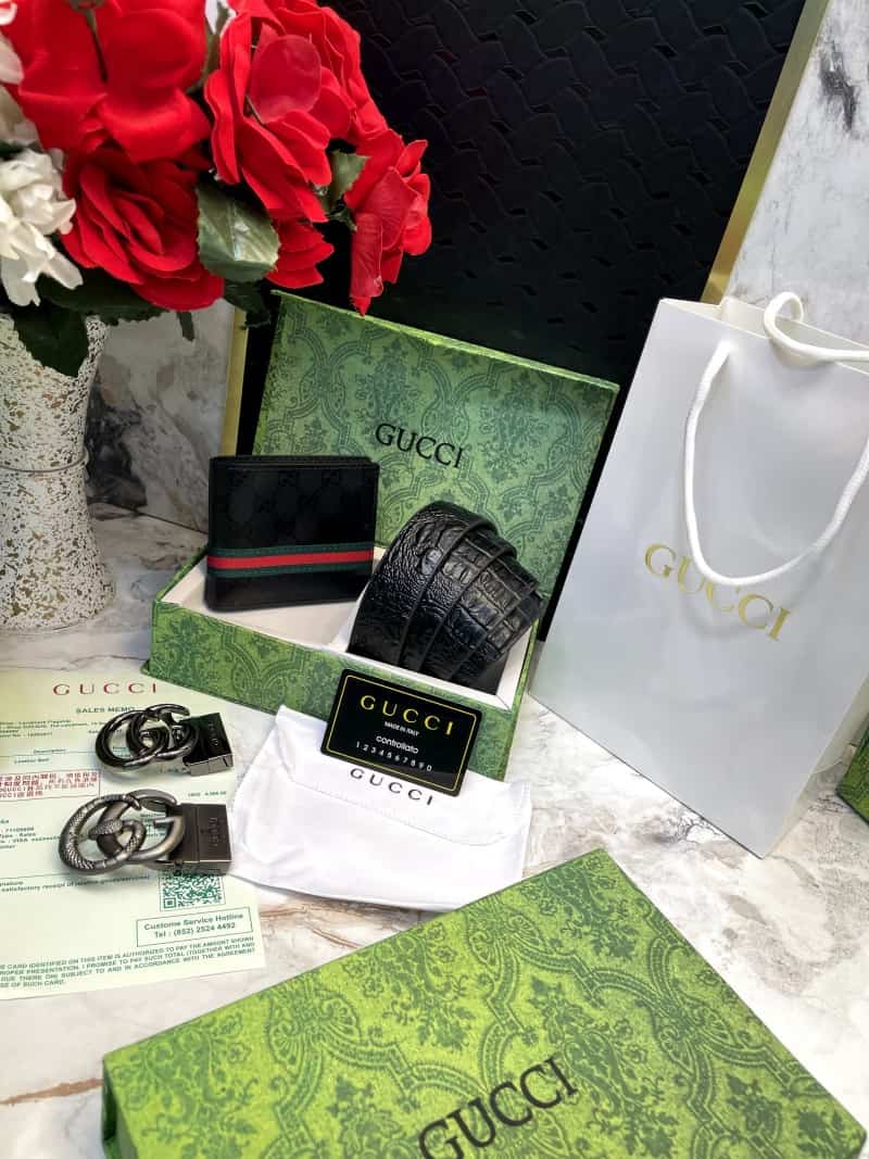 GUCCI_2_Buckle_Belt_&_wallet_Combo_C369
