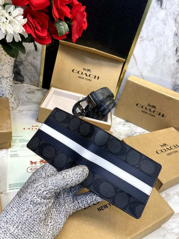 COACH_Premium_Belt_&_Wallet_Combo_C364